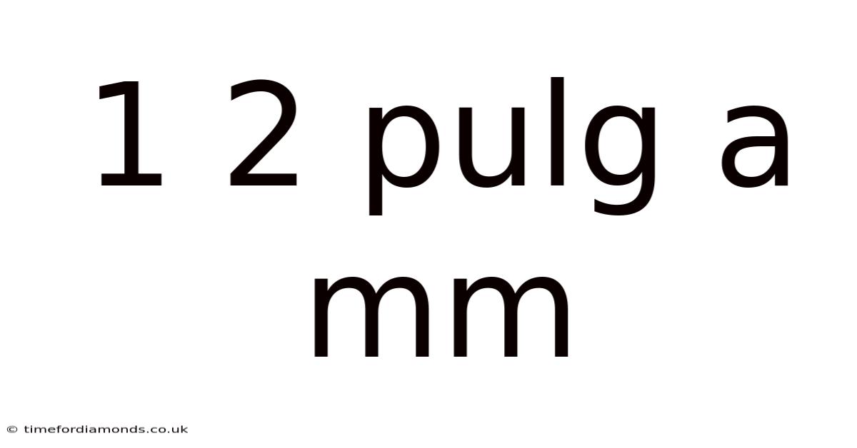 1 2 Pulg A Mm