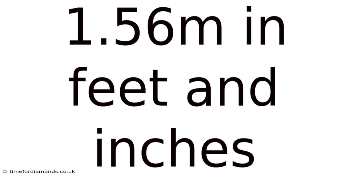 1.56m In Feet And Inches
