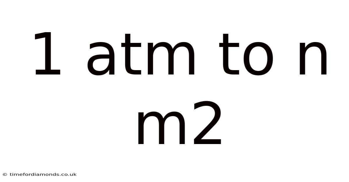 1 Atm To N M2