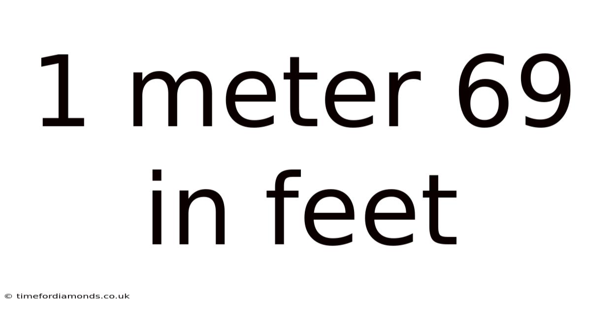 1 Meter 69 In Feet