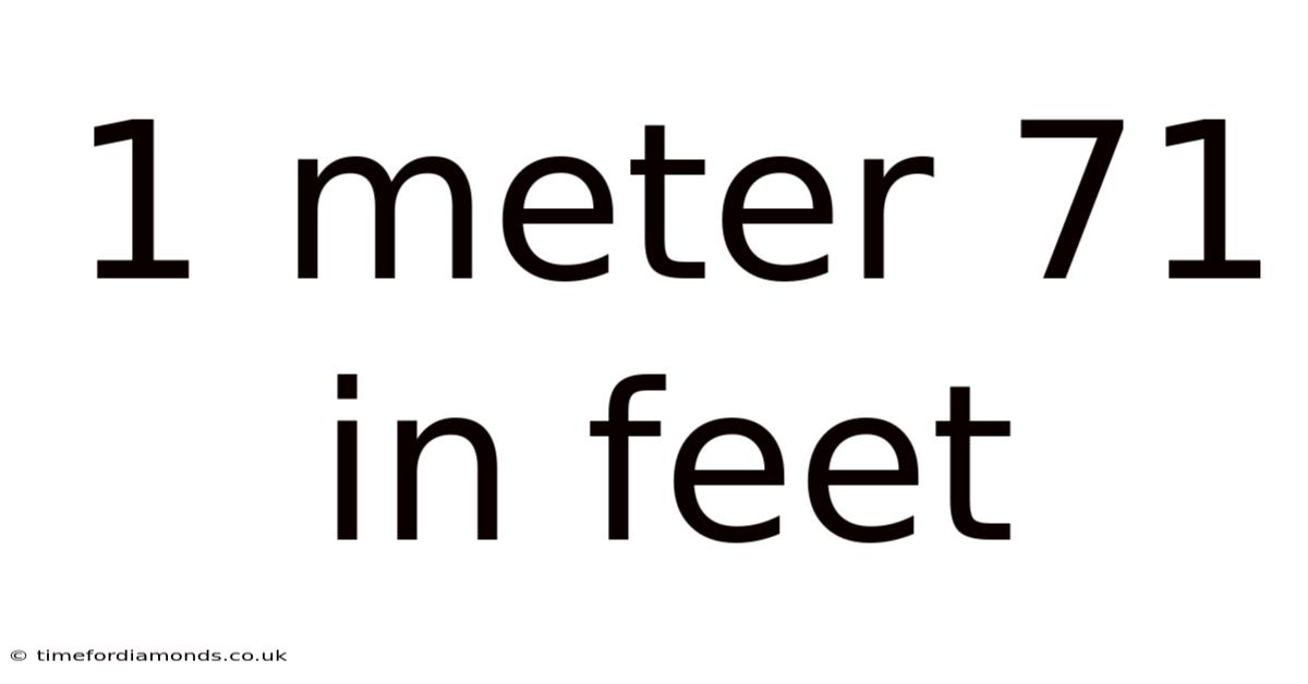 1 Meter 71 In Feet