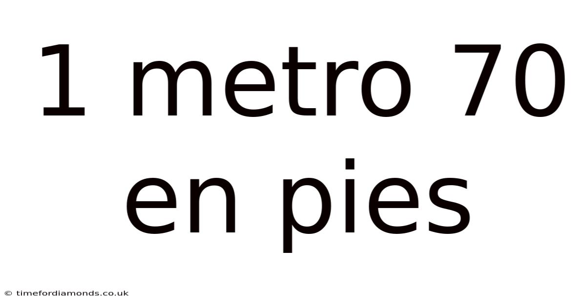 1 Metro 70 En Pies