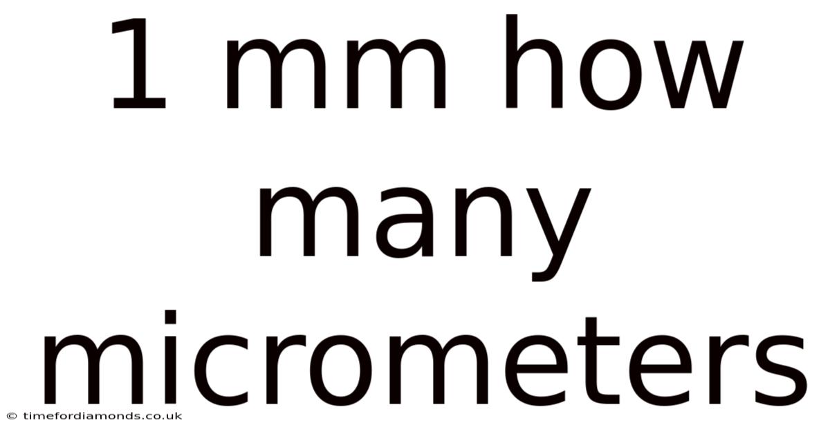 1 Mm How Many Micrometers