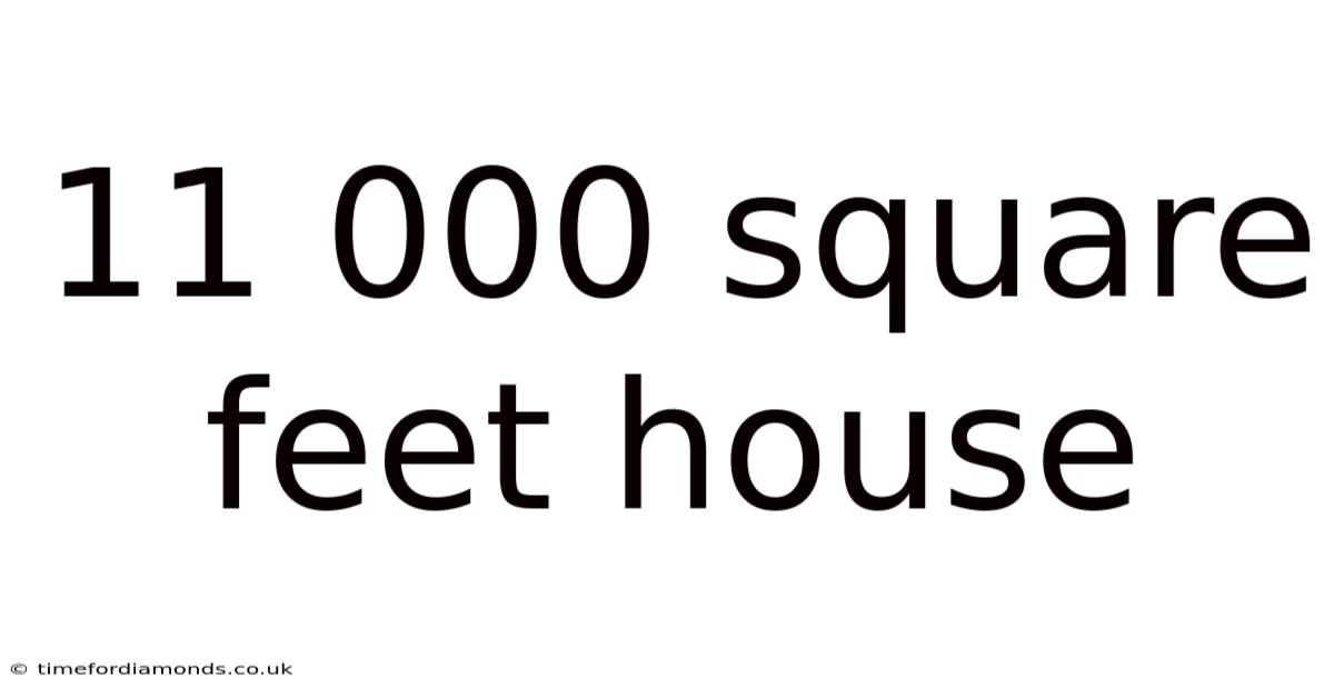 11 000 Square Feet House