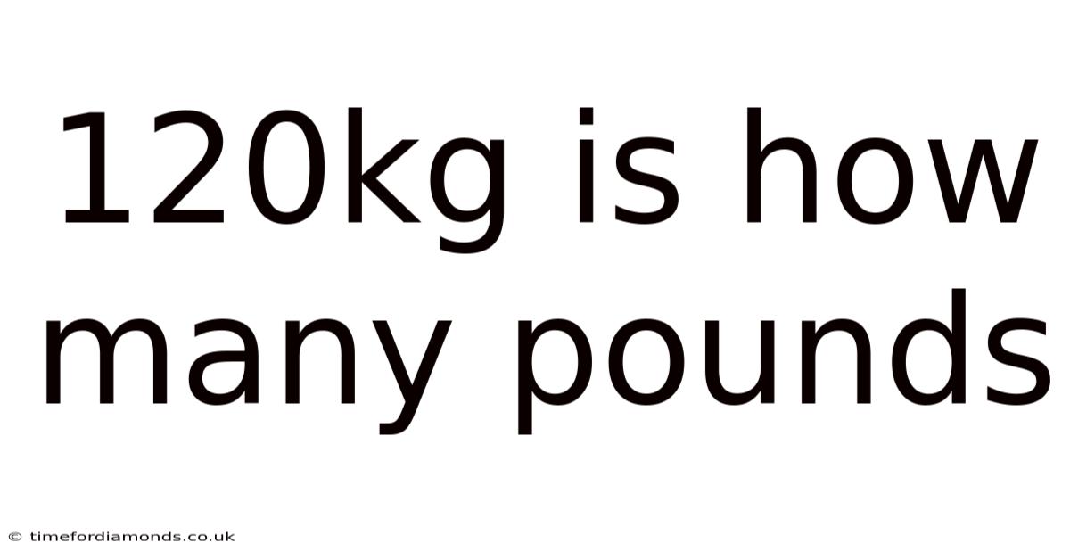 120kg Is How Many Pounds