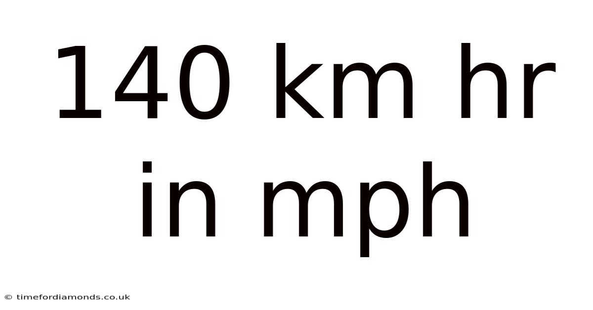 140 Km Hr In Mph