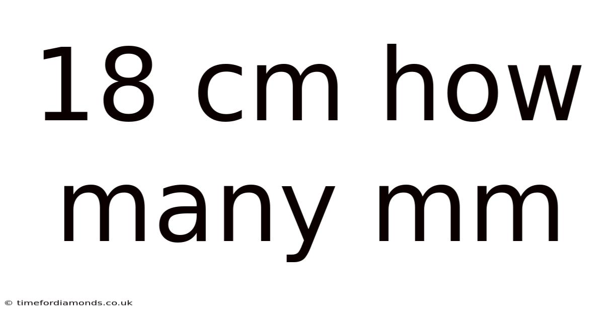 18 Cm How Many Mm