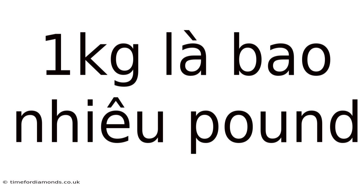 1kg Là Bao Nhiêu Pound