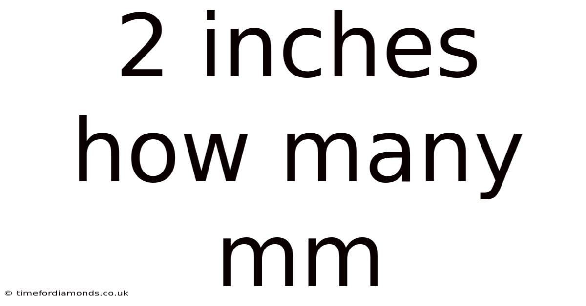 2 Inches How Many Mm