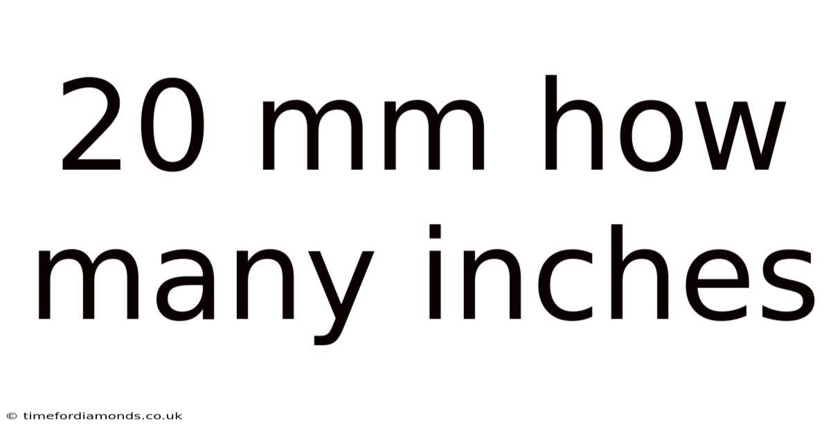 20 Mm How Many Inches