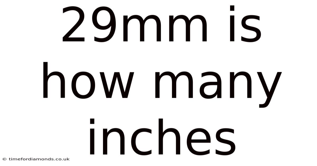 29mm Is How Many Inches