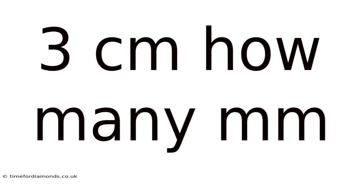 3 Cm How Many Mm