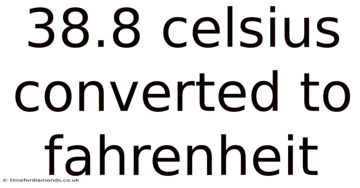 38.8 Celsius Converted To Fahrenheit