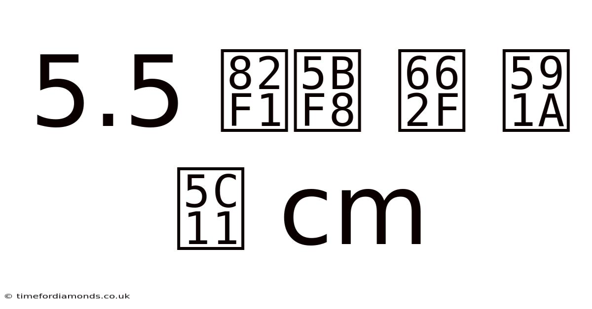 5.5 英寸 是 多少 Cm