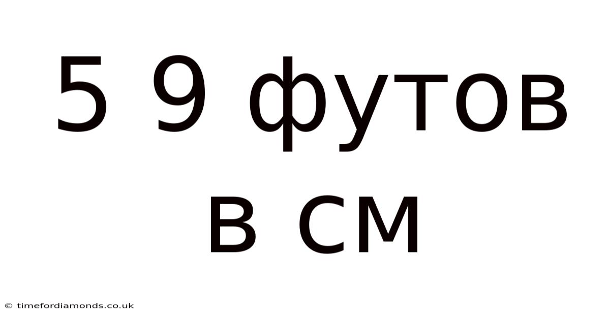 5 9 Футов В См