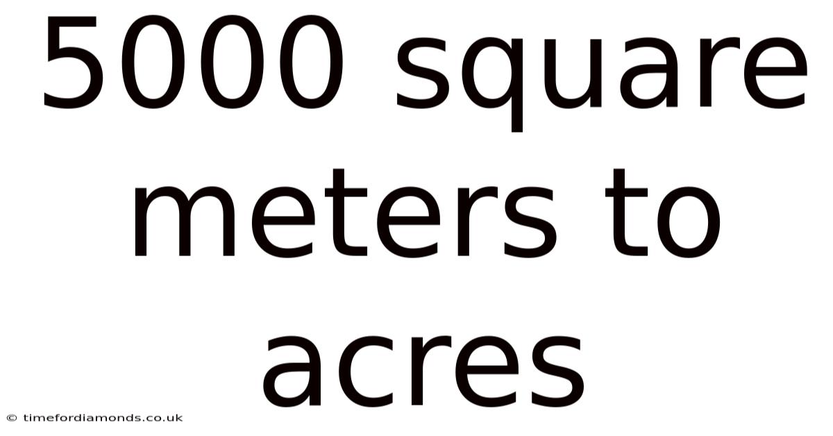 5000 Square Meters To Acres