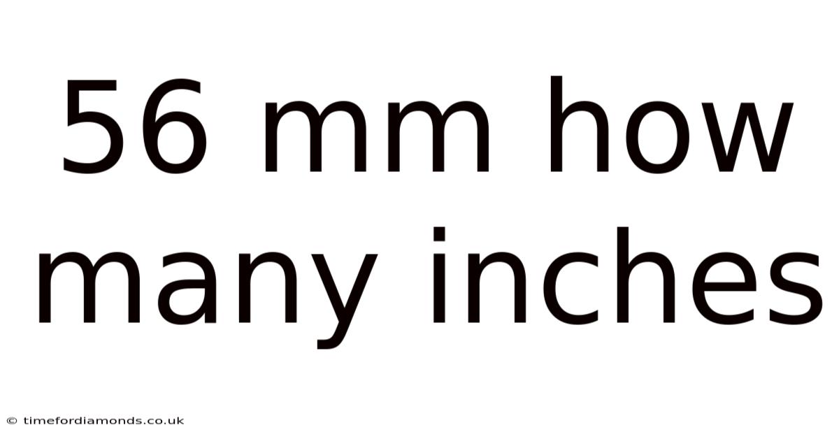 56 Mm How Many Inches