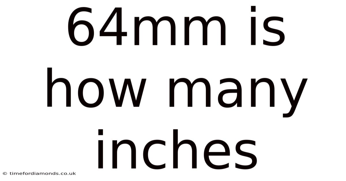 64mm Is How Many Inches