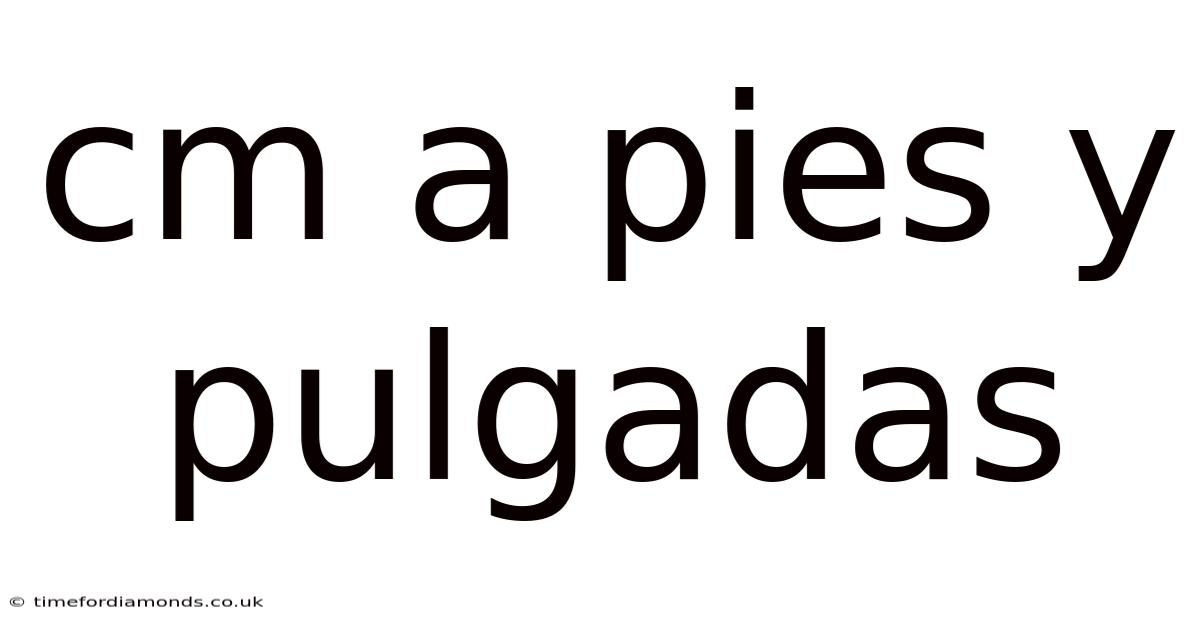 Cm A Pies Y Pulgadas