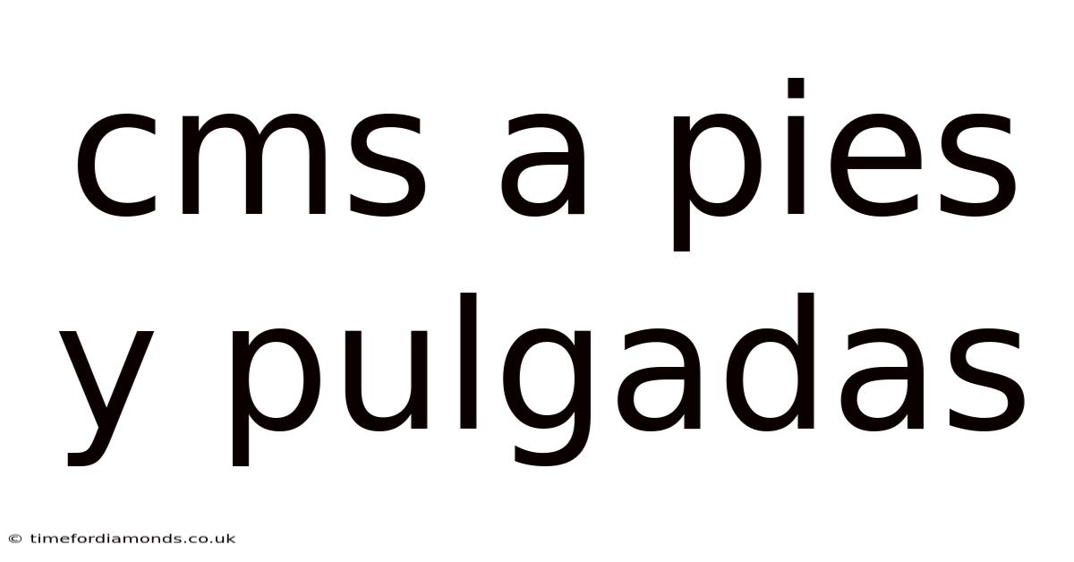 Cms A Pies Y Pulgadas