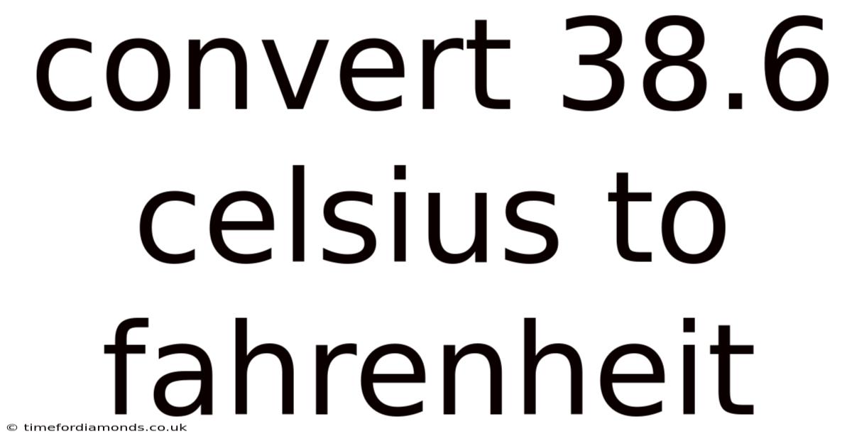 Convert 38.6 Celsius To Fahrenheit
