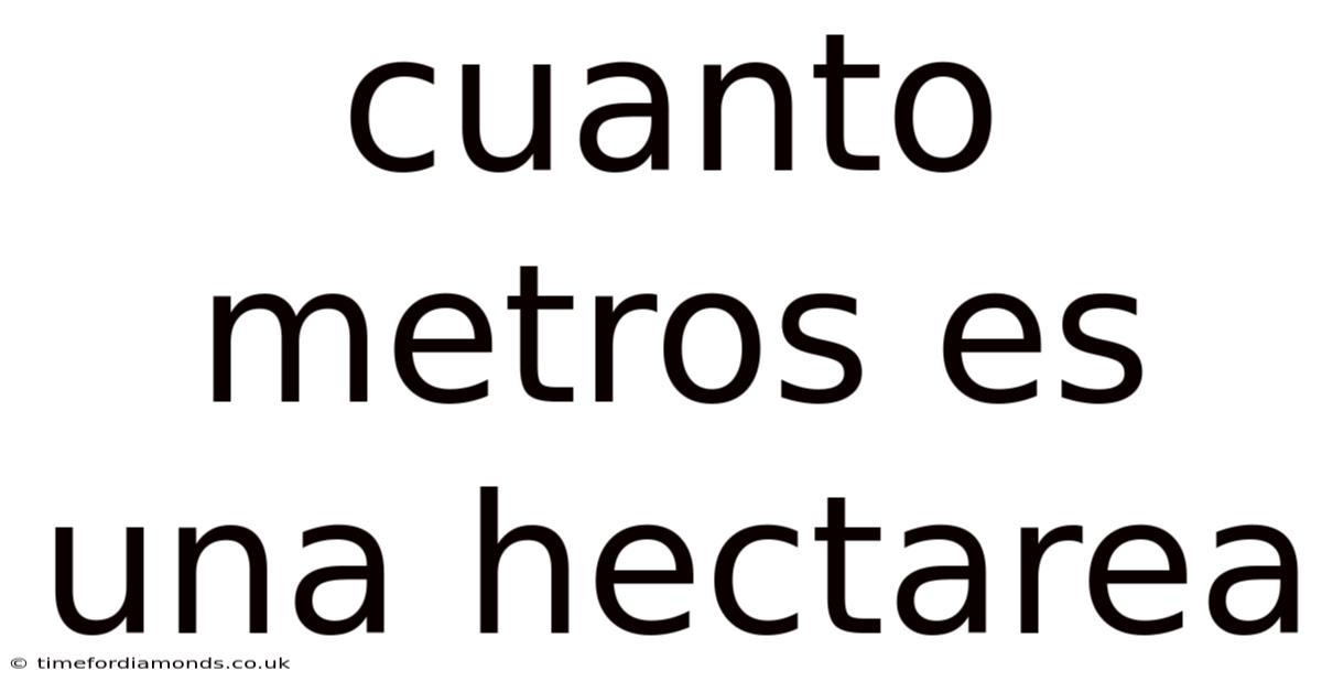 Cuanto Metros Es Una Hectarea
