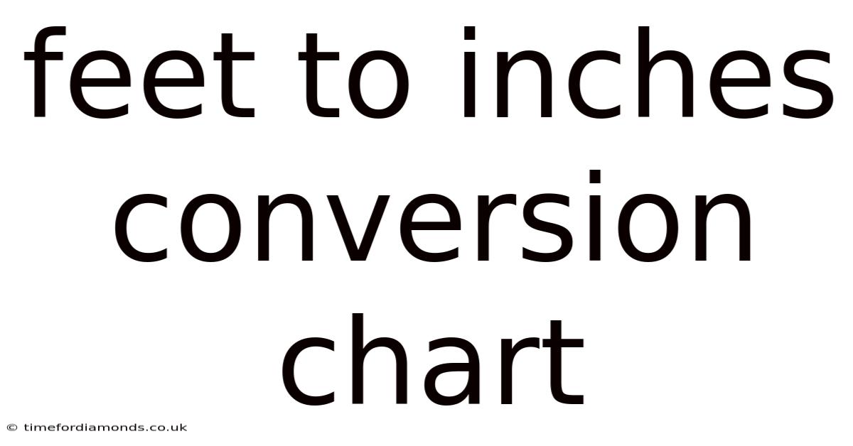 Feet To Inches Conversion Chart