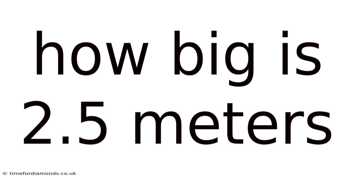 How Big Is 2.5 Meters