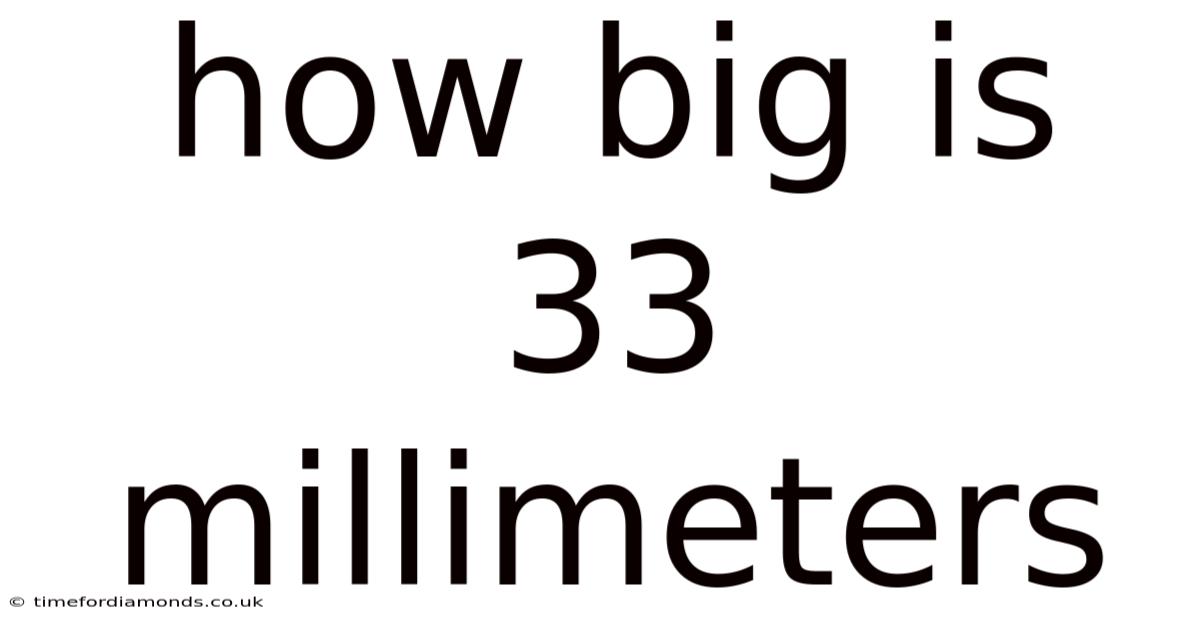 How Big Is 33 Millimeters