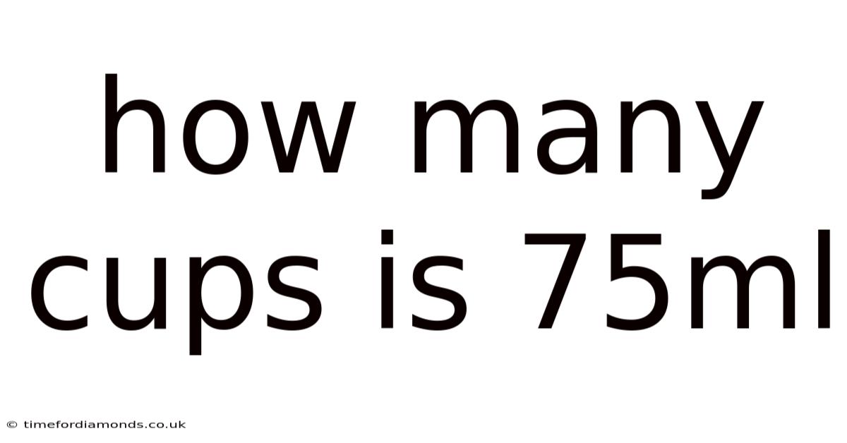 How Many Cups Is 75ml