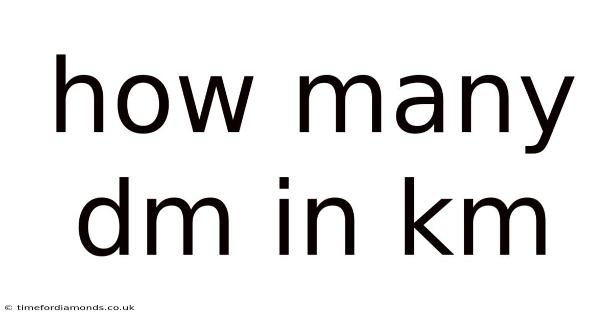 How Many Dm In Km