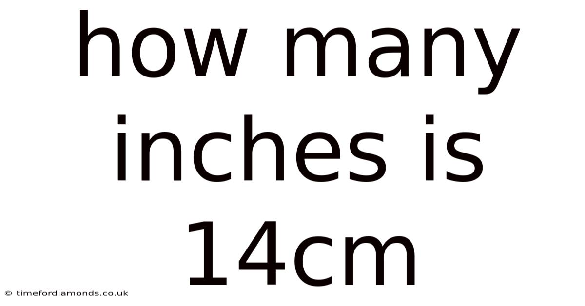 How Many Inches Is 14cm