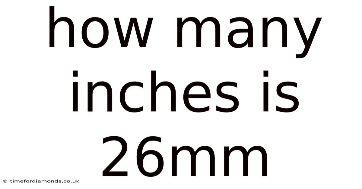 How Many Inches Is 26mm