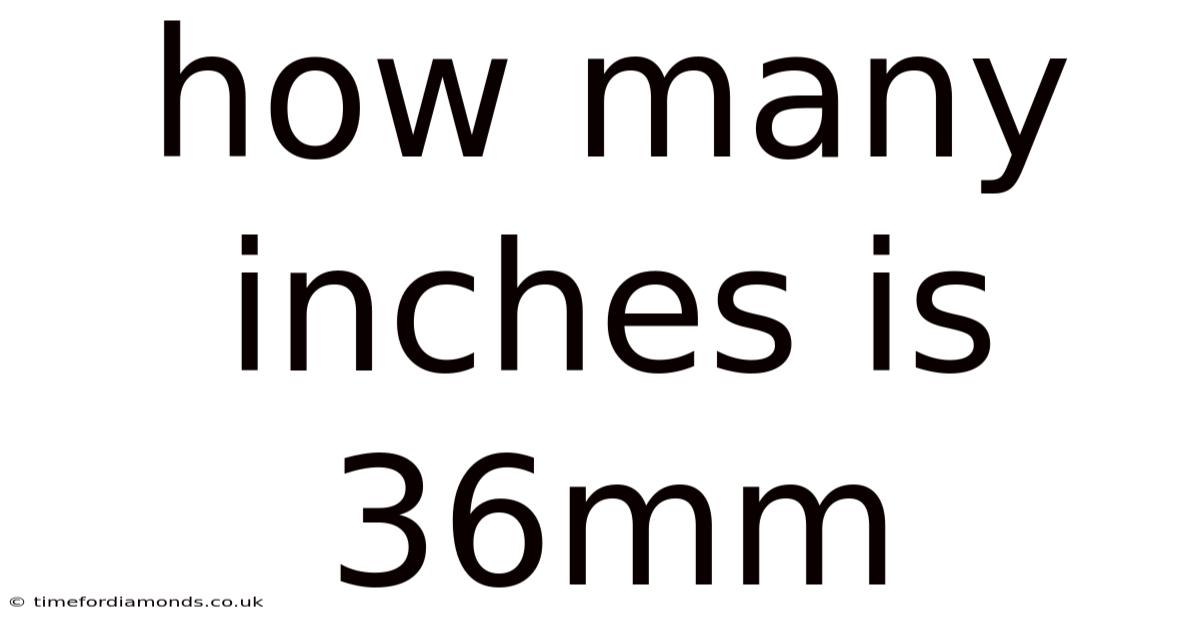 How Many Inches Is 36mm