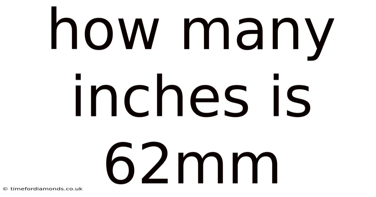 How Many Inches Is 62mm