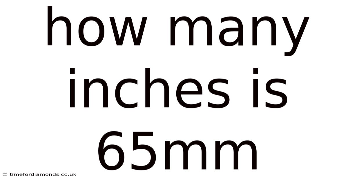 How Many Inches Is 65mm