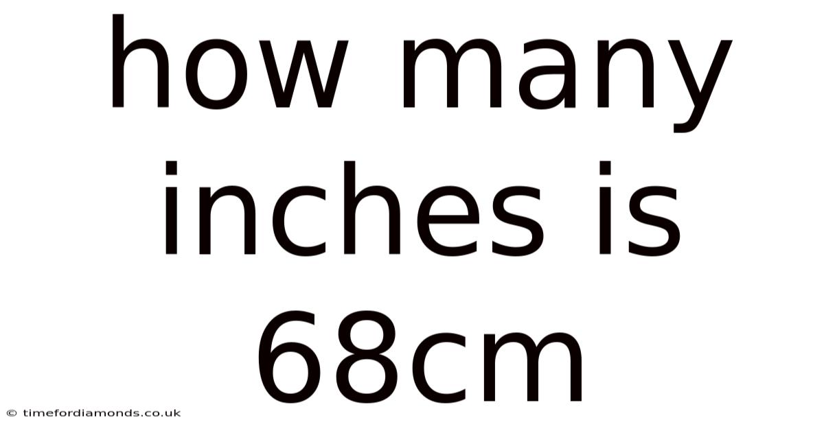How Many Inches Is 68cm
