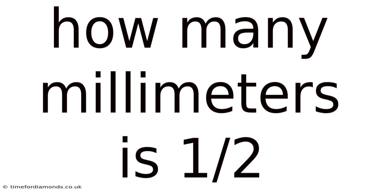 How Many Millimeters Is 1/2