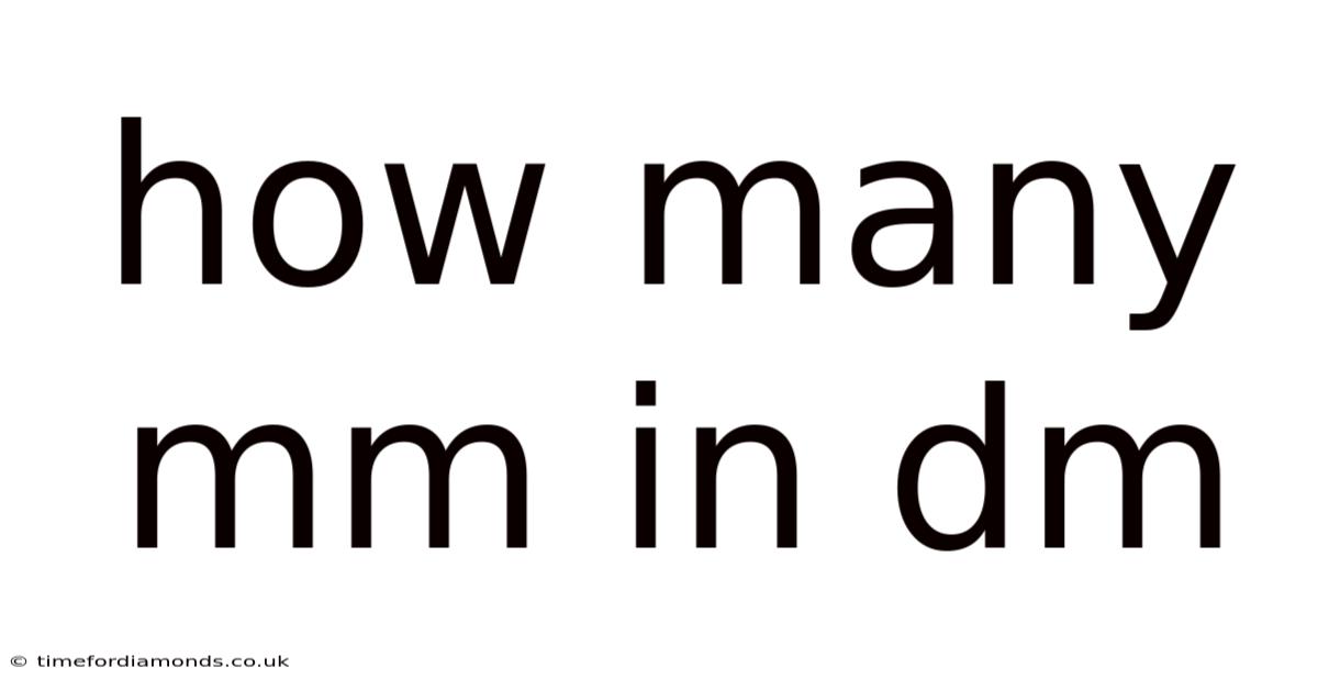 How Many Mm In Dm