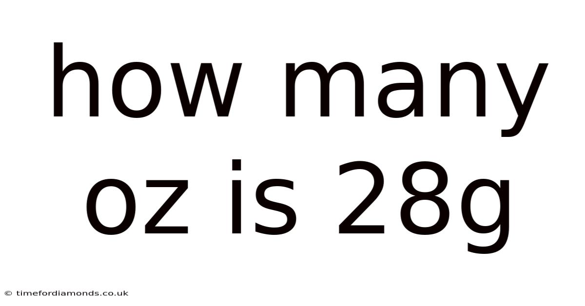 How Many Oz Is 28g