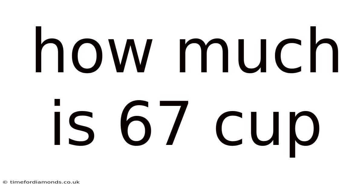 How Much Is 67 Cup