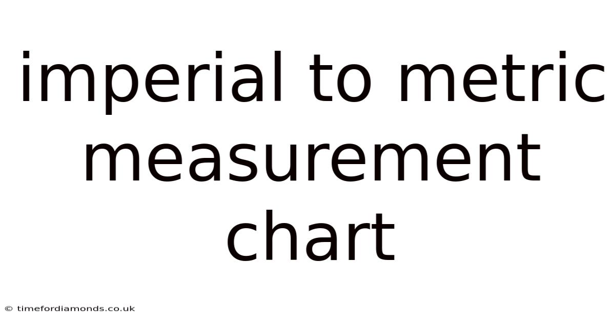 Imperial To Metric Measurement Chart