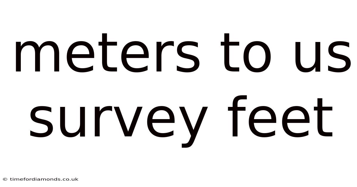 Meters To Us Survey Feet