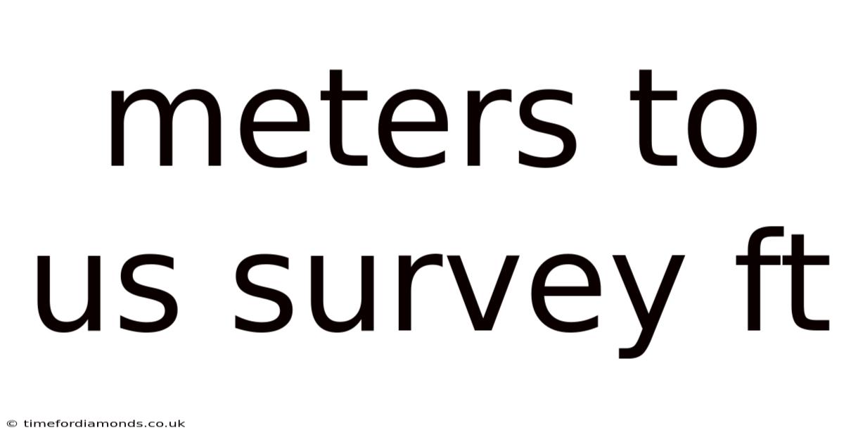 Meters To Us Survey Ft