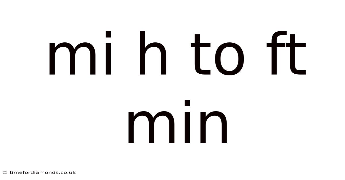 Mi H To Ft Min
