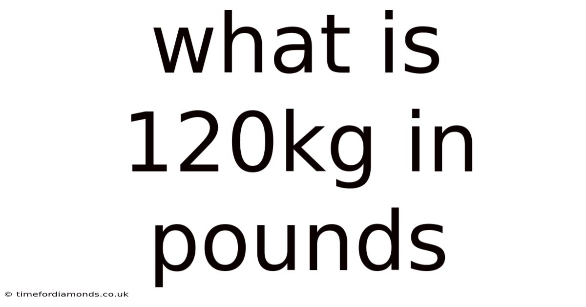 What Is 120kg In Pounds